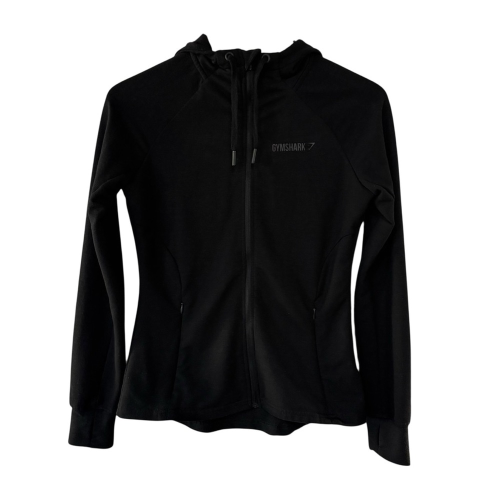 Gymshark Black Zip Up Jacket Womens Small